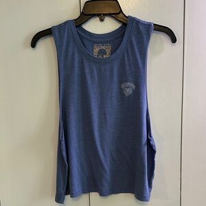 Spiritual Gangster Blue Crop Top